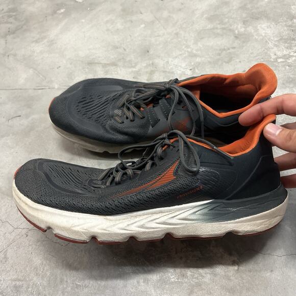 Altra Men's Provision 6 Running Hiking Shoes US Size 11.5 Black Orange *READ* - Picture 1 of 9